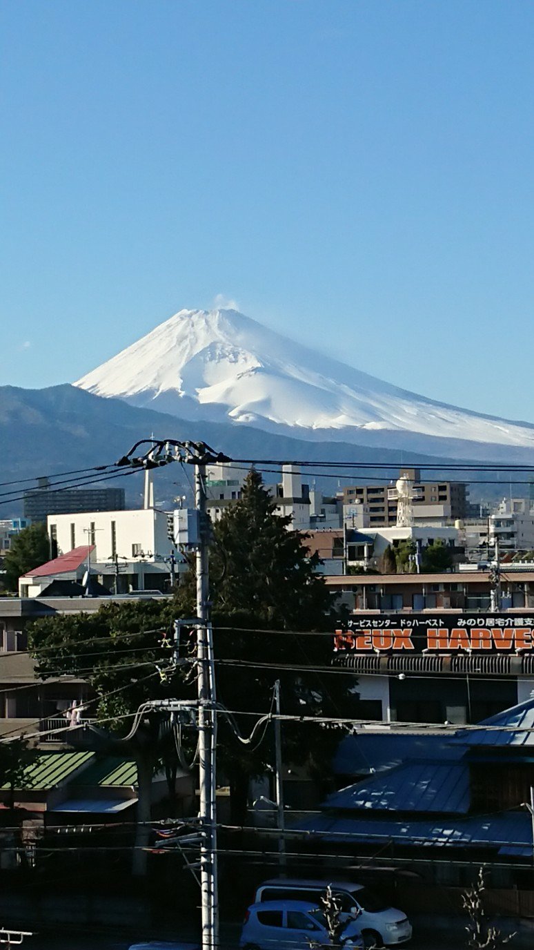 窓からの富士山